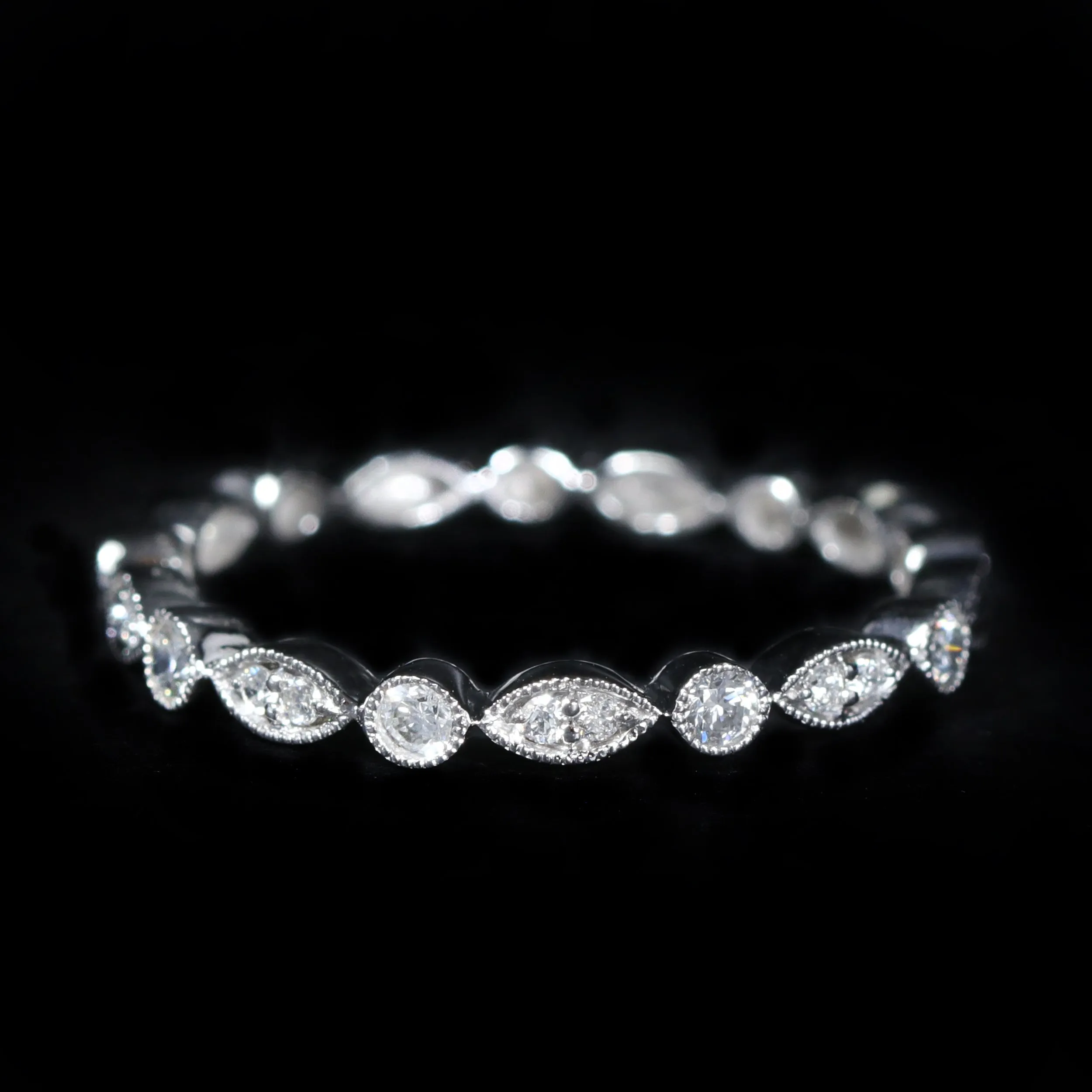 14K White Gold 0.24 CTW Diamond Band