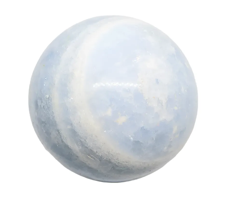 315G Blue Calcite Crystal Sphere