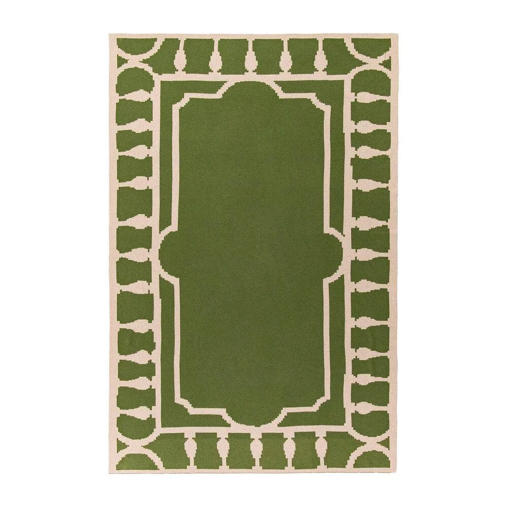Balustrade Green Cashmere Blankets by Saved NY