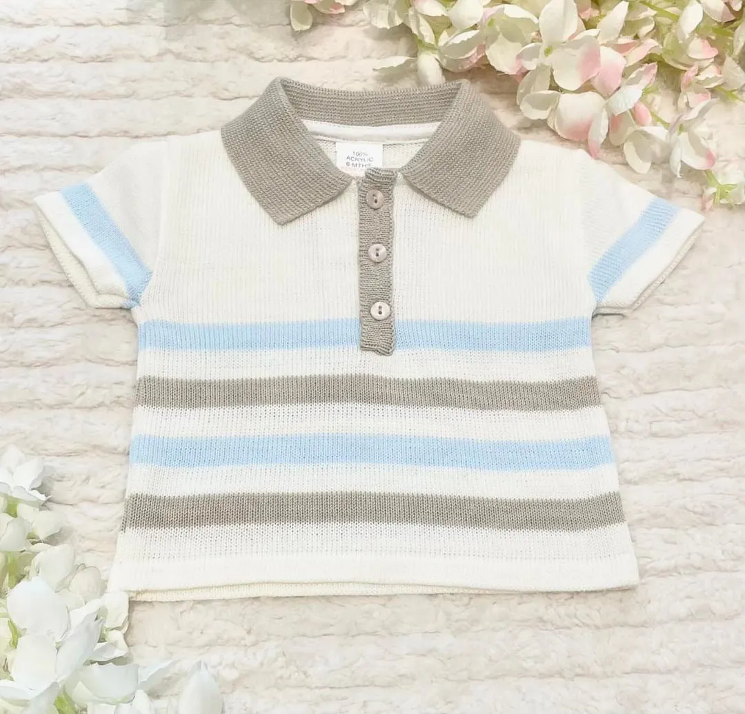 Beige knitted set
