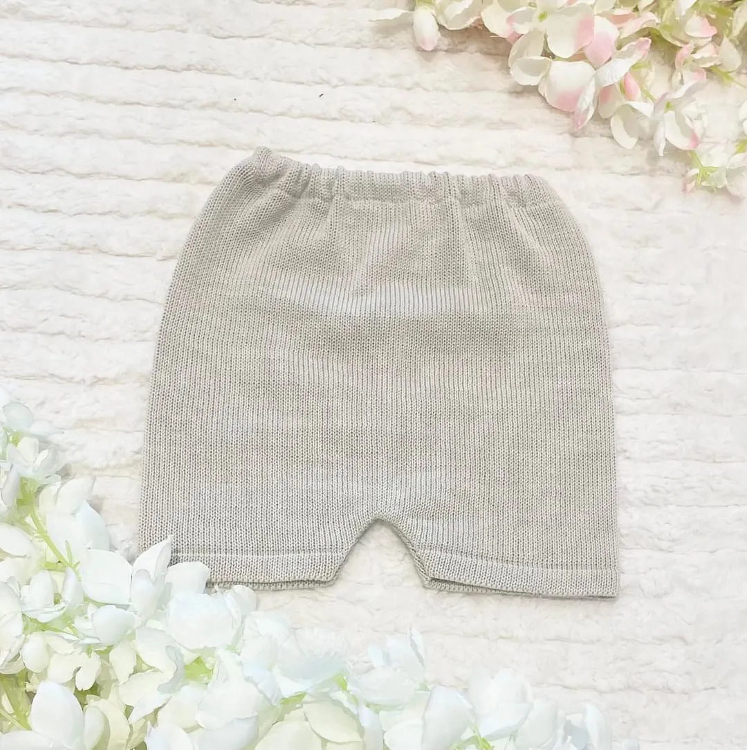 Beige knitted set