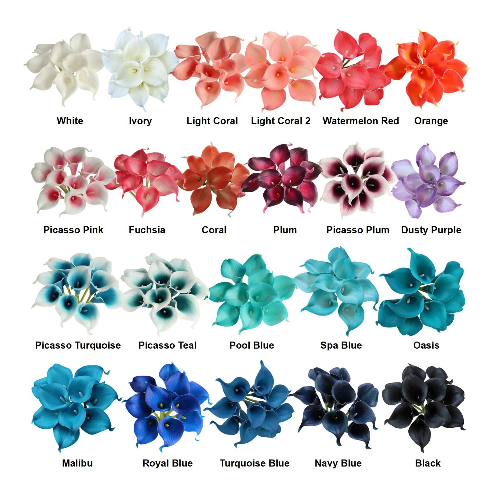 Calla Lily Bouquet Artificial Flowers 10pcs