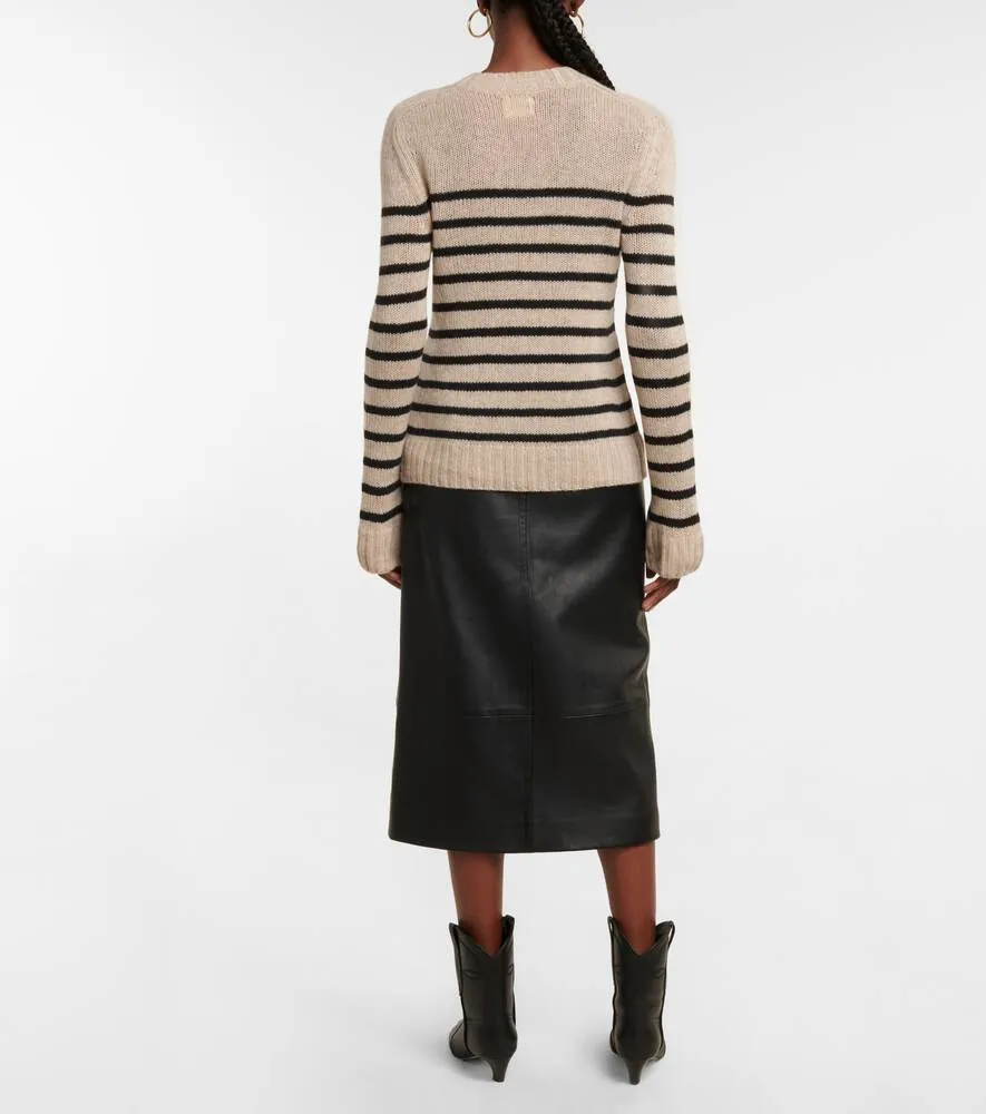 Cashmere striped sweater Tilda KHAITE, beige