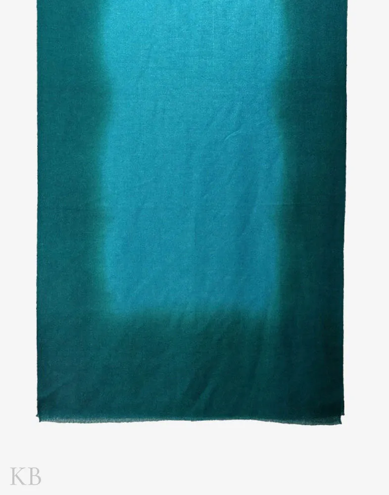 Cerulean Blue Pure Pashmina Stole