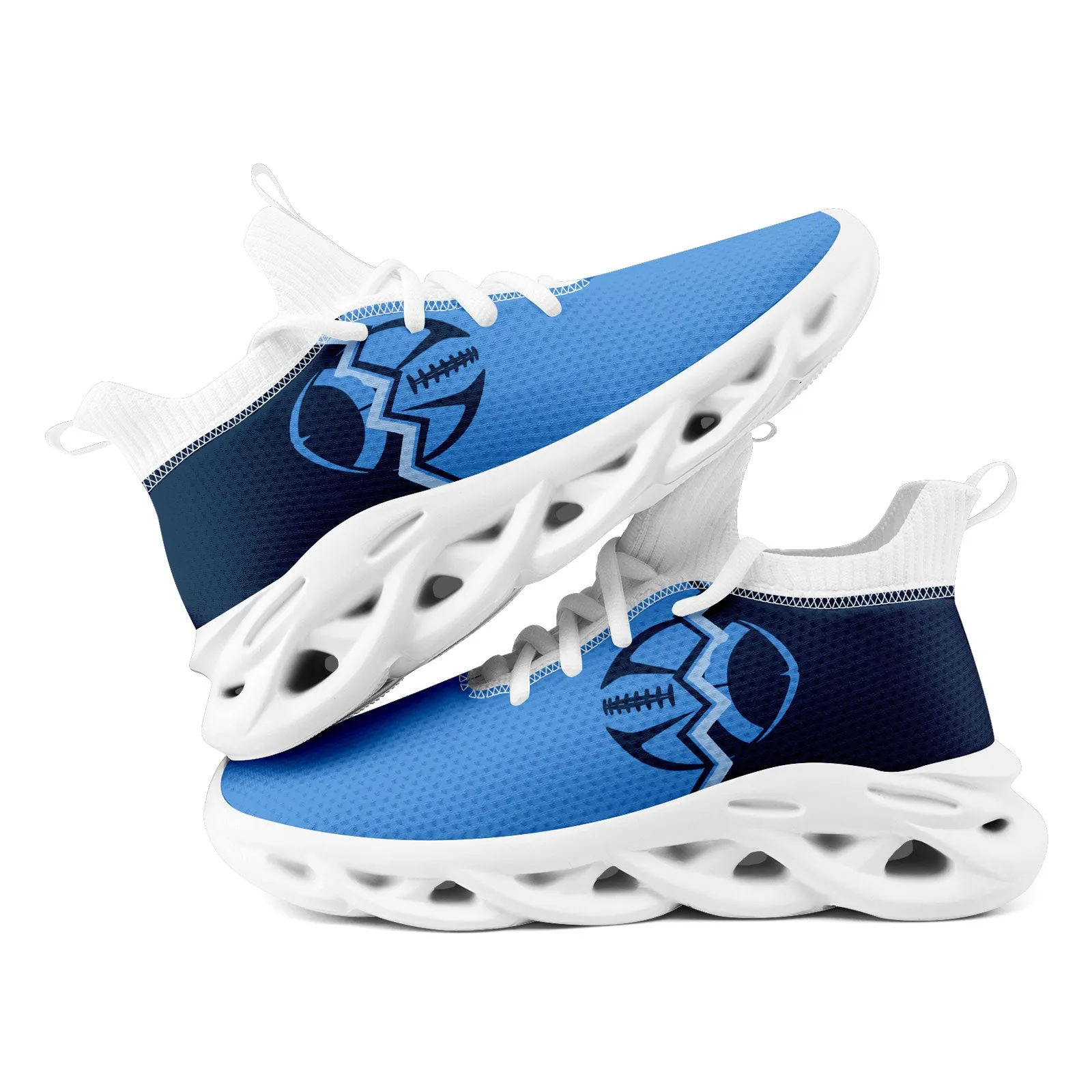 Custom Deep Blue Light Blue Tennessee Maxsoul Shoes Personalized Sneaker FN030A-D028017-32