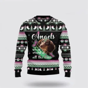 Dachshund Angel Dog Ugly Christmas Sweater For Men And Women, Gift For Christmas, Best Winter Christmas Outfit