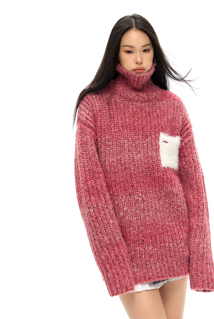 Daydream Color Dots Gradient Wool Sweater