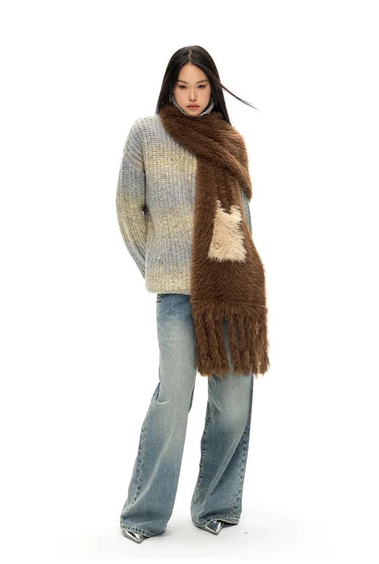 Daydream Color Dots Gradient Wool Sweater