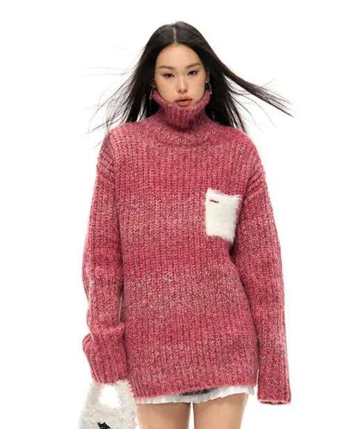 Daydream Color Dots Gradient Wool Sweater