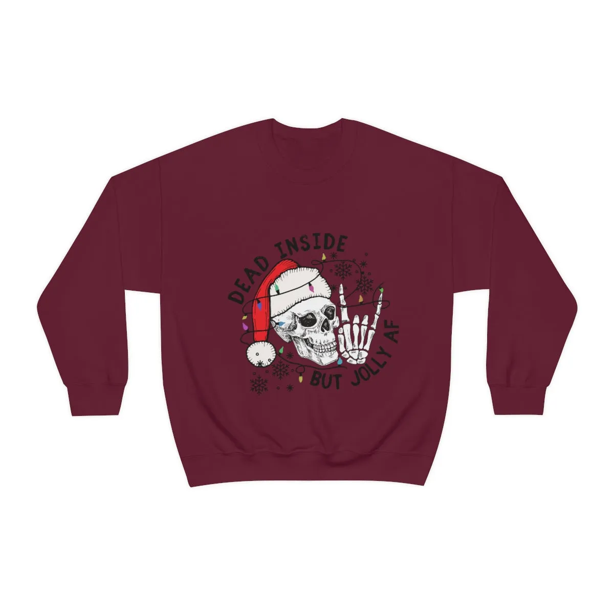Dead Inside But Jolly AF Unisex Heavy Blend™ Crewneck Sweatshirt