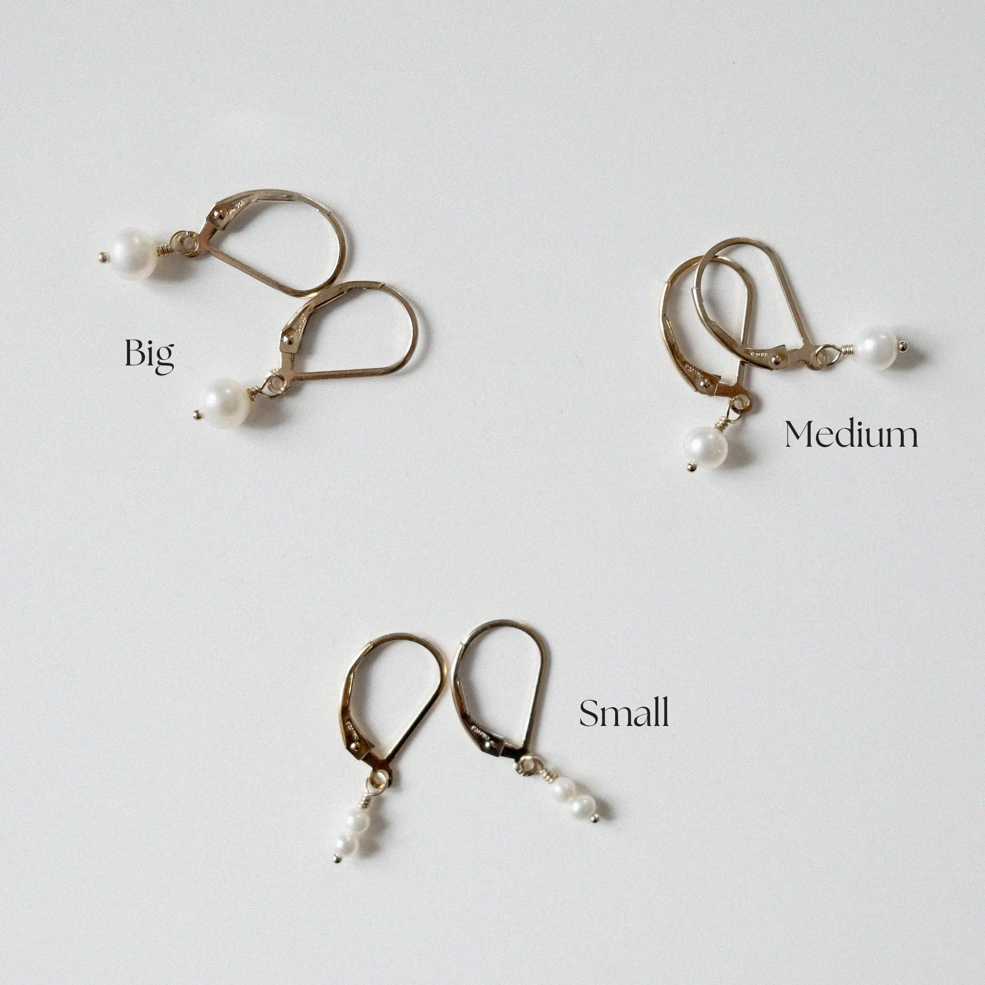 Gold Filled Olivia Pearl Earrings / 3 Styles