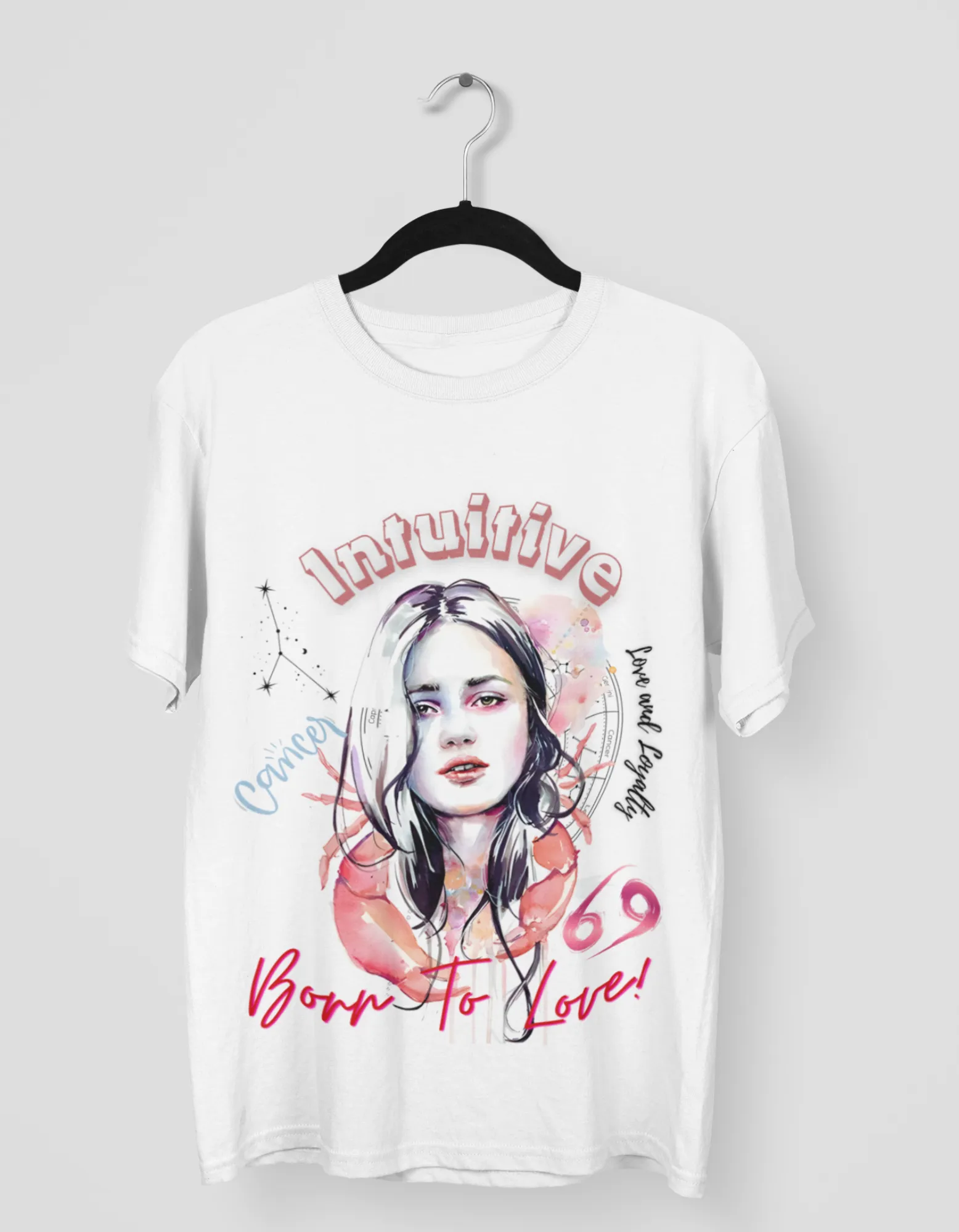 Intuitive Cancer Graphic Printed Oversized T-Shirt For Women