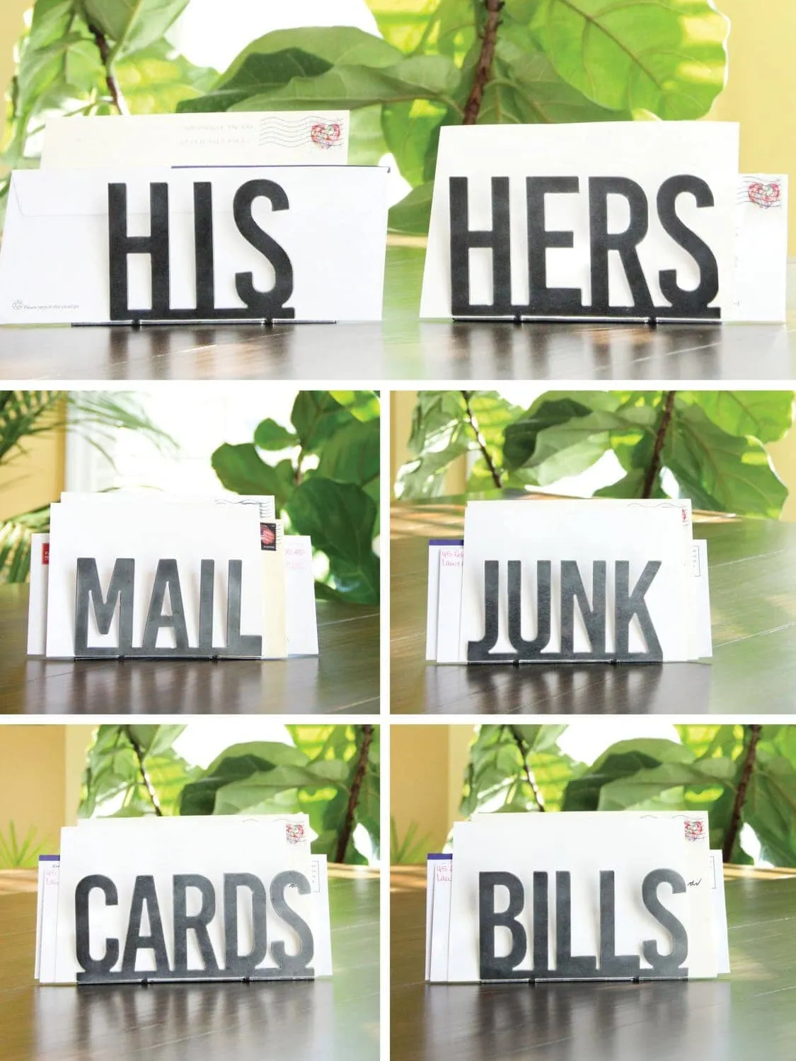 Junk Mail Modern Metal Mail Holder by Jubilee Trading Company