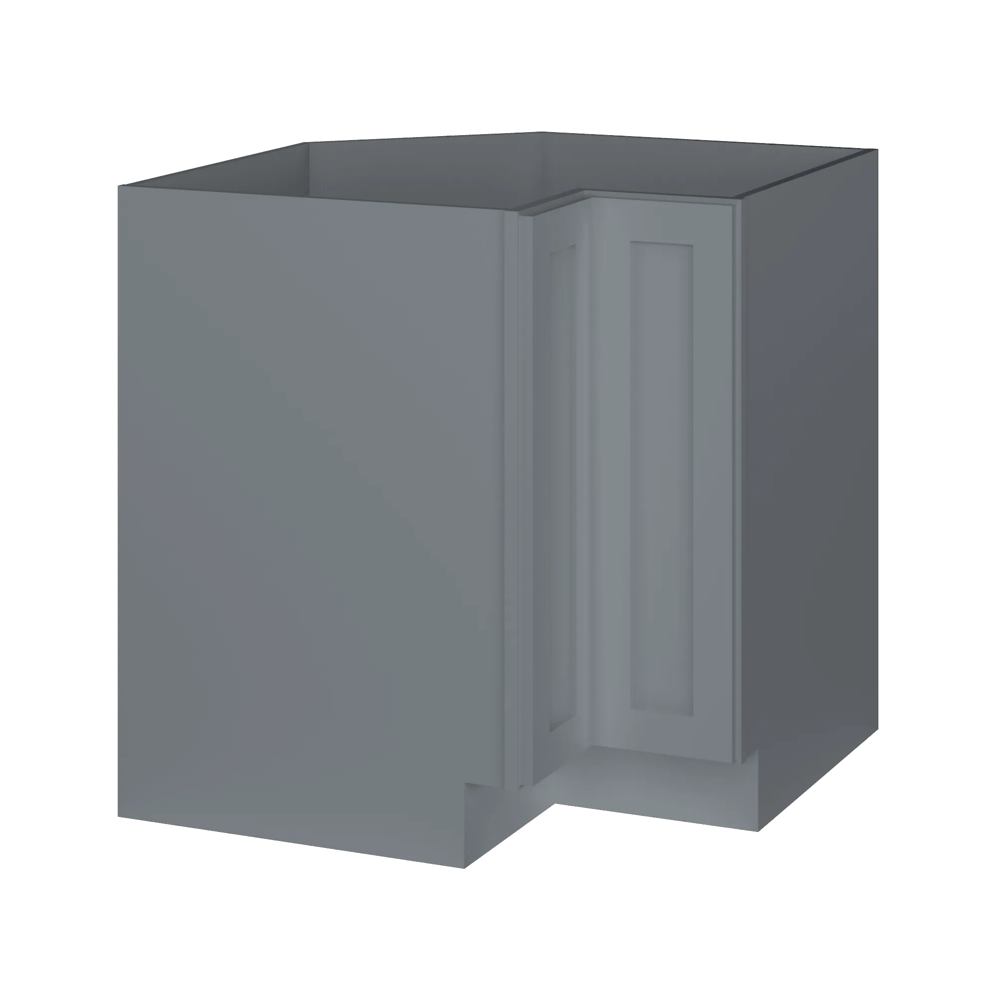 Lazy Suzan Base Kitchen Cabinet SCER33 Colonial Gray LessCare 34.5 in. height 33 in. depth