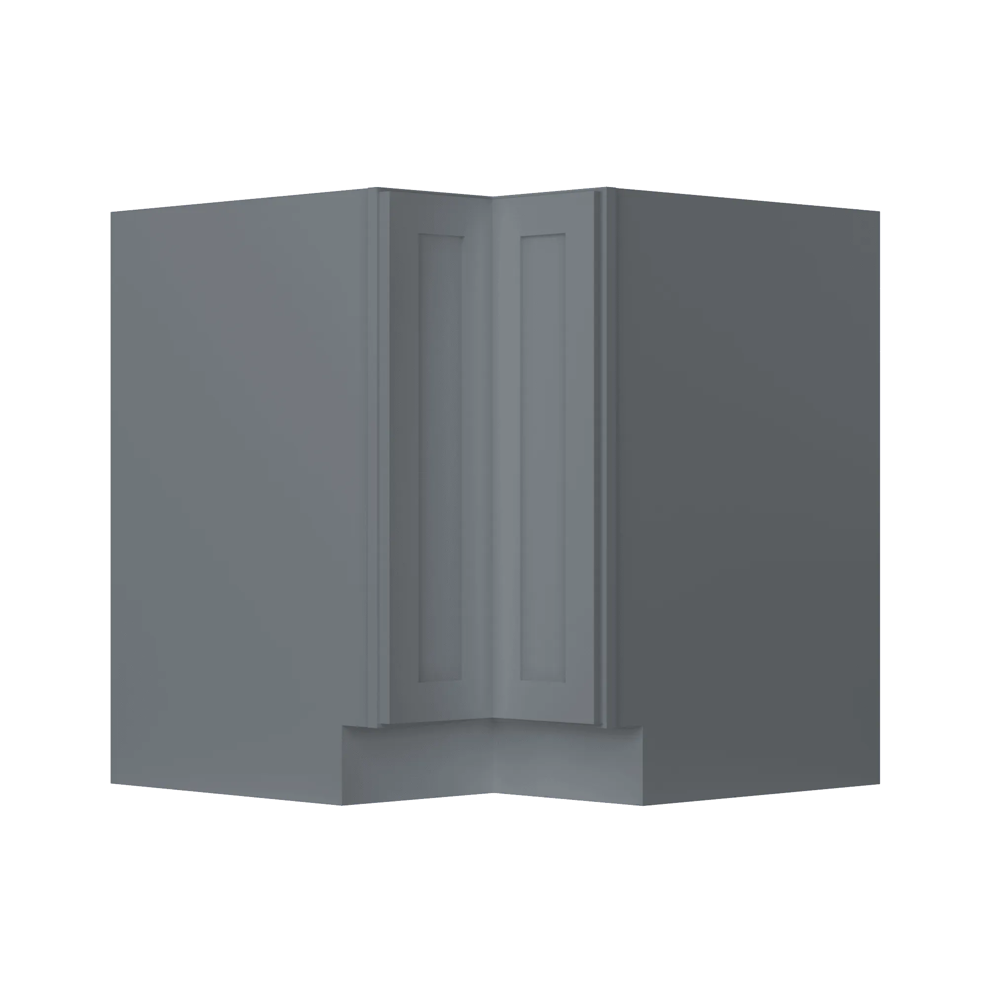 Lazy Suzan Base Kitchen Cabinet SCER33 Colonial Gray LessCare 34.5 in. height 33 in. depth