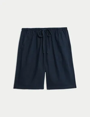 Linen Rich High Waisted Shorts