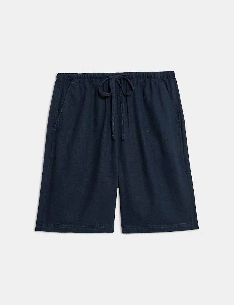 Linen Rich High Waisted Shorts