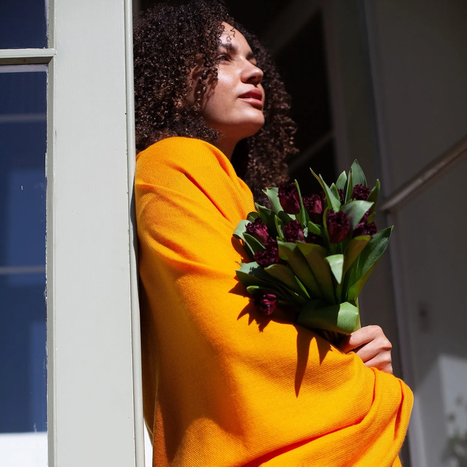 Luxury Pashmina Shawl Marigold
