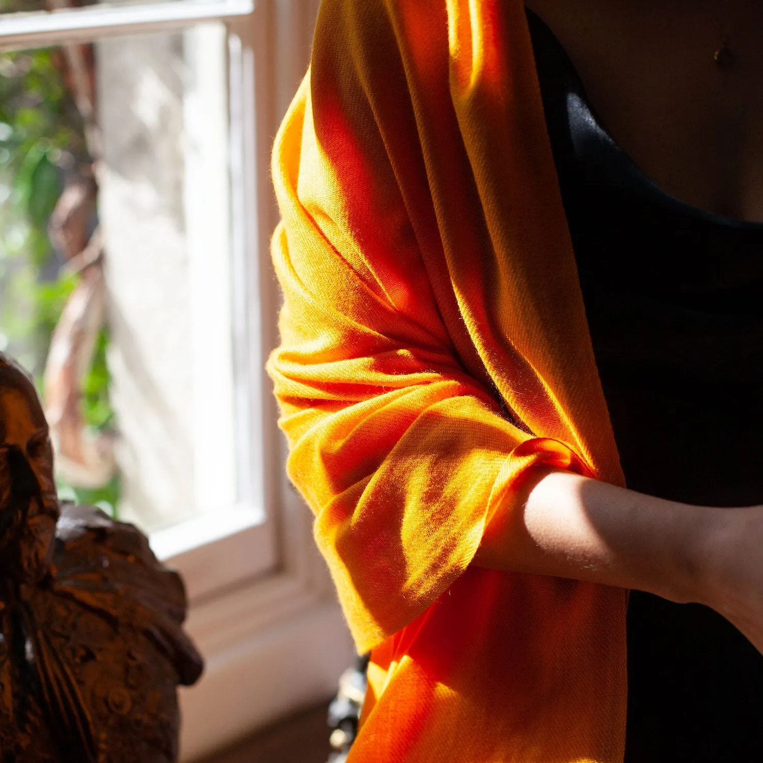 Luxury Pashmina Shawl Marigold