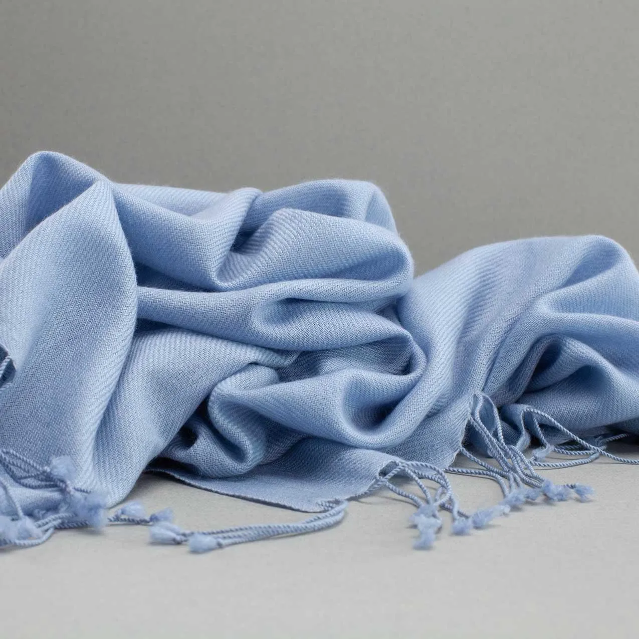 Luxury Pashmina Shawl Pale Blue