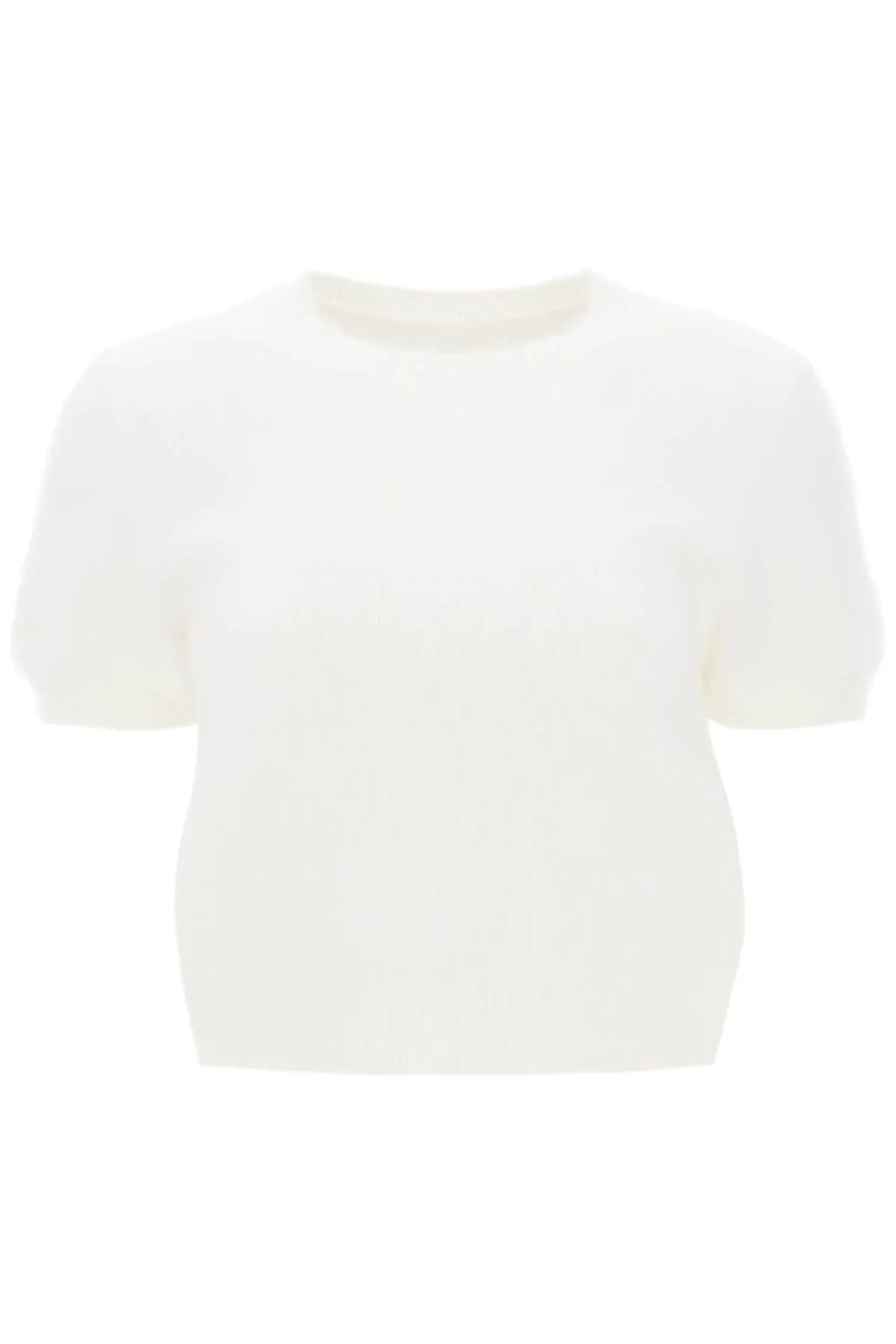 Maison Margiela Angora Wool Short-Sleeved Top