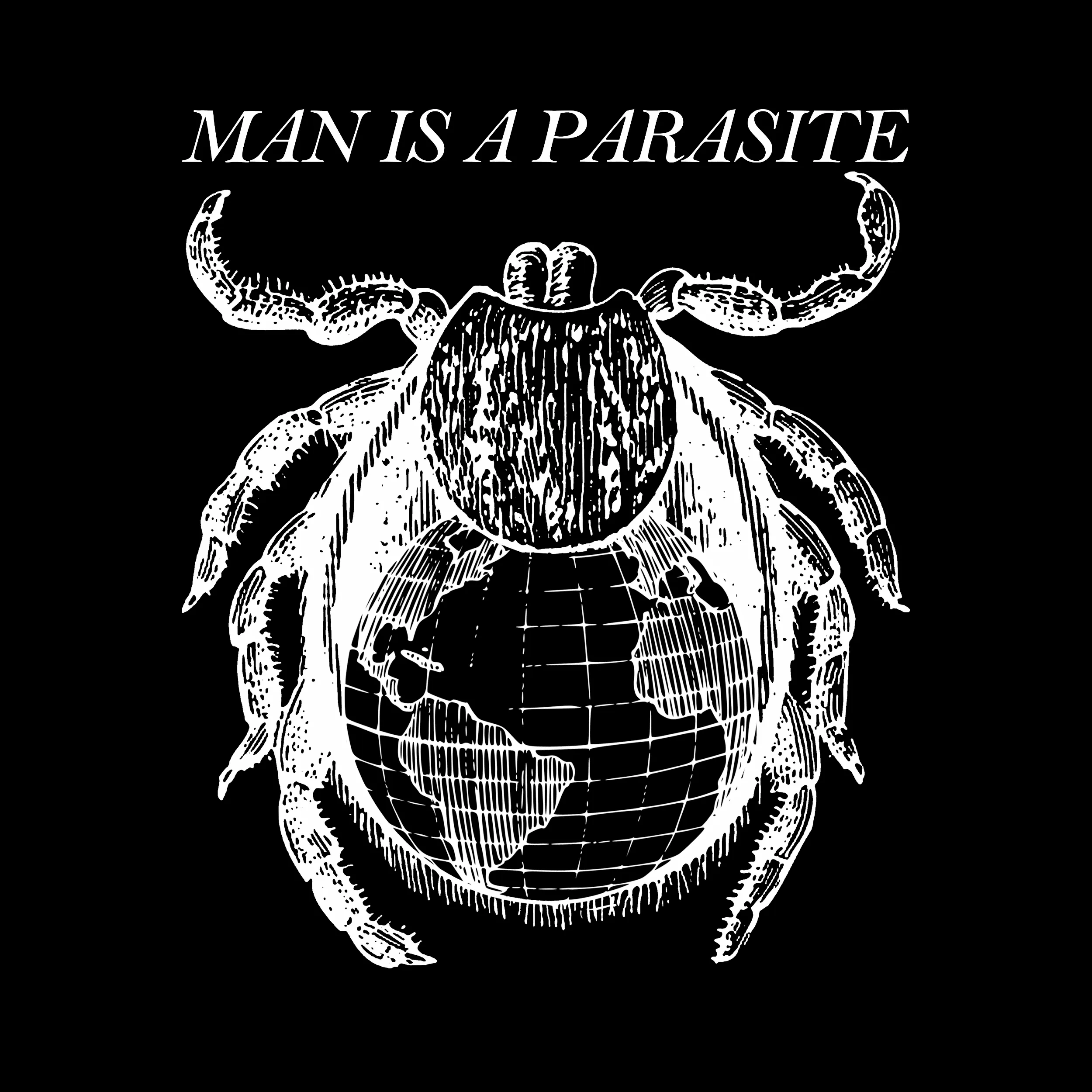 Man Is A Parasite Slim Fit Tee