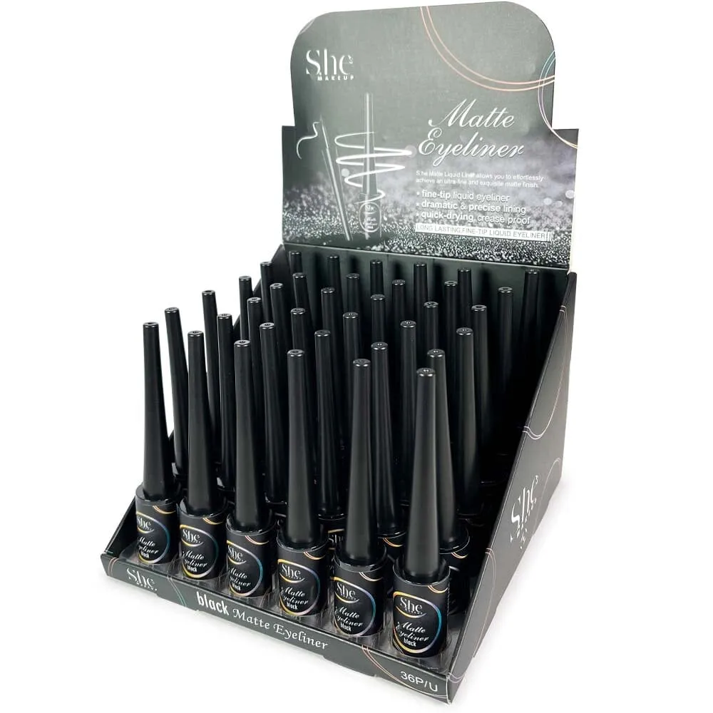 Matte Black Liquid Eyeliner (36 units)
