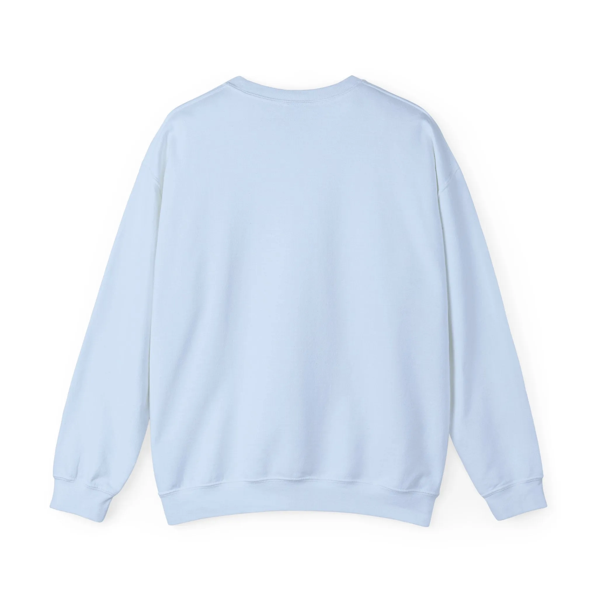 MOM Navy on Light Blue Bow Oversized Pullover Crewneck Sweatshirt