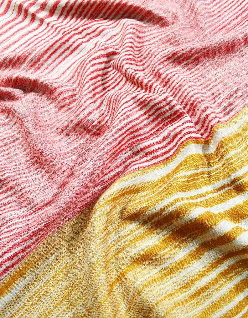 multicoloured striped pashmina stole 8491