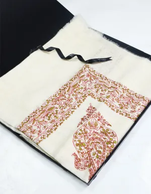 Mussar Rumaal Large Naqsha White RL00680