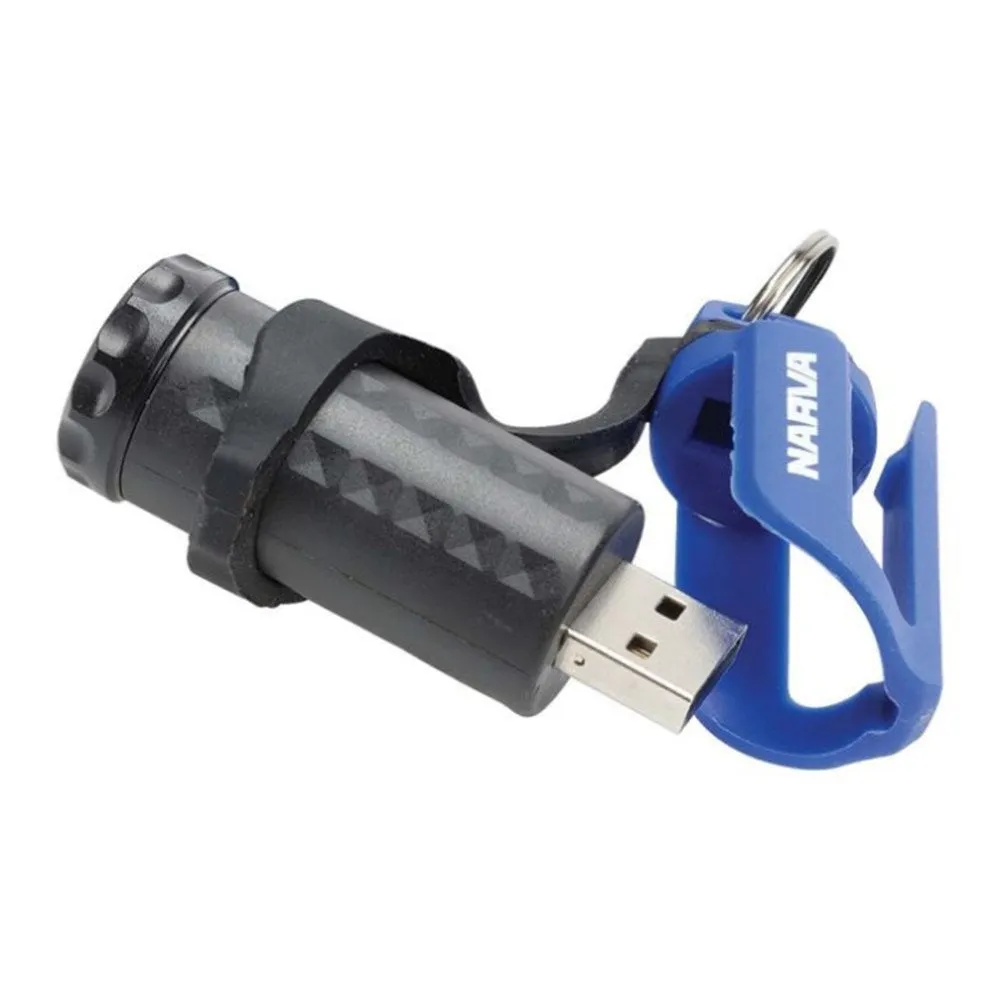 Narva 81037BL High-Intensity USB Rechargeable LED Torch - Compact, Durable, Ideal for Outdoor Adventures