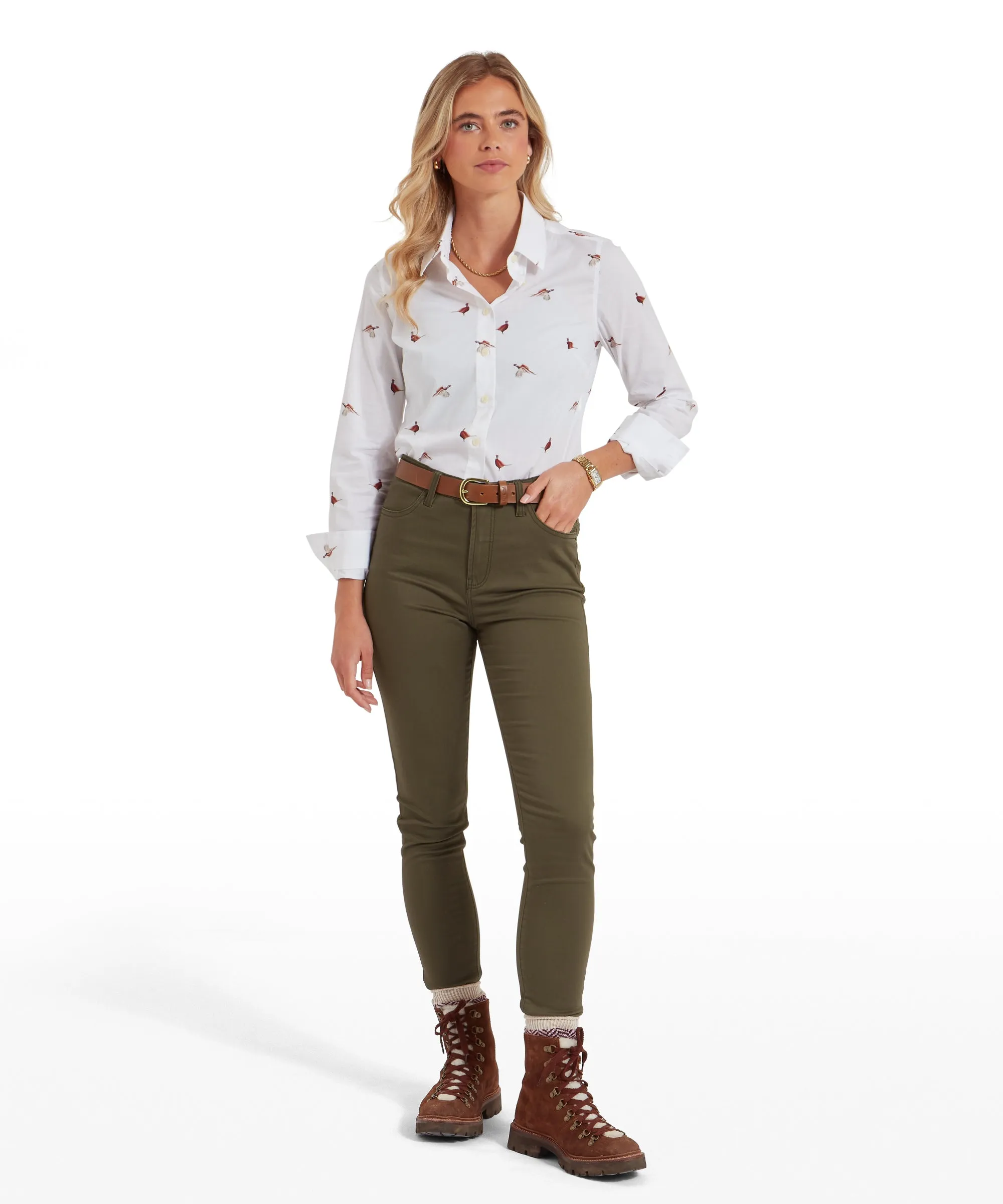 Norfolk Shirt - Pheasant Print