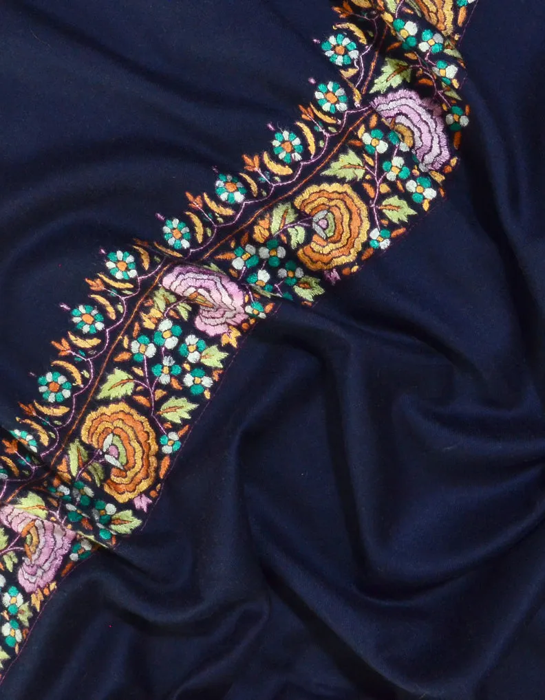 Paper Machie Pashmina Shawl Blue 5158