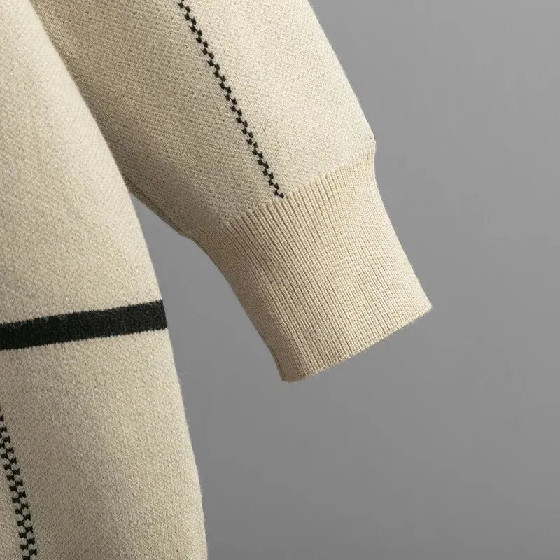 Pre Order:  Classic Contrast Stripes Knit Sweater