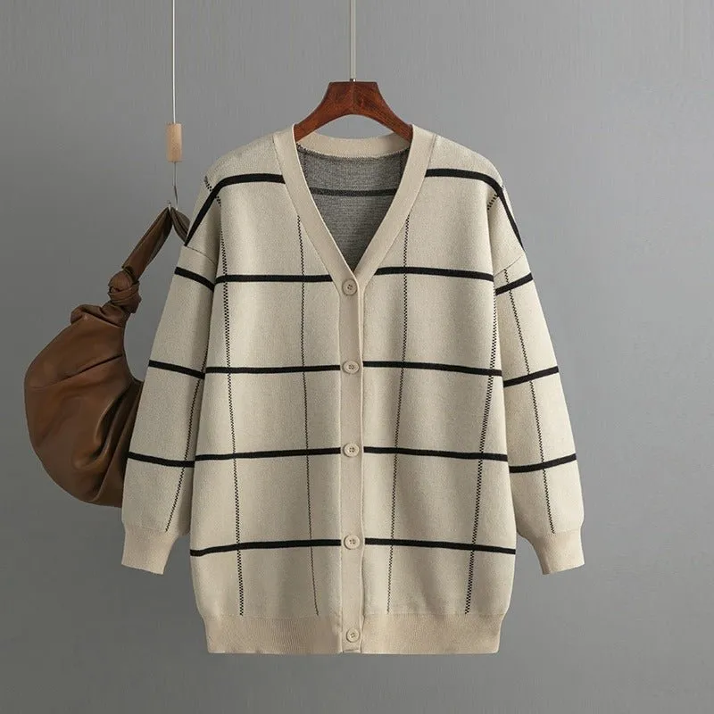 Pre Order:  Classic Contrast Stripes Knit Sweater