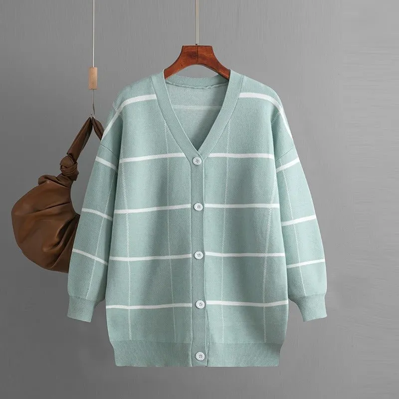 Pre Order:  Classic Contrast Stripes Knit Sweater