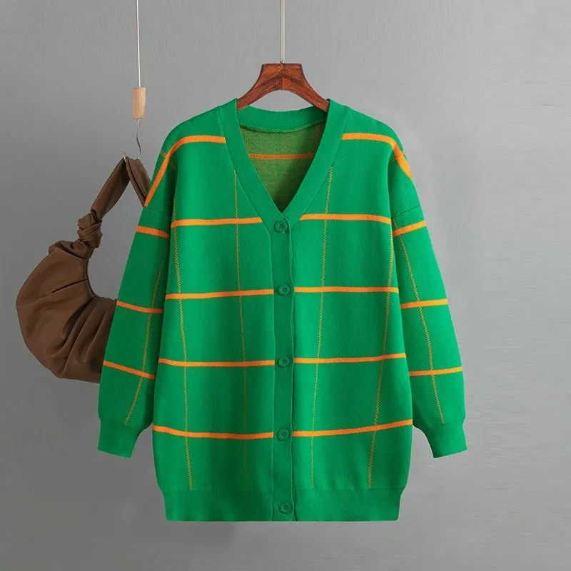 Pre Order:  Classic Contrast Stripes Knit Sweater