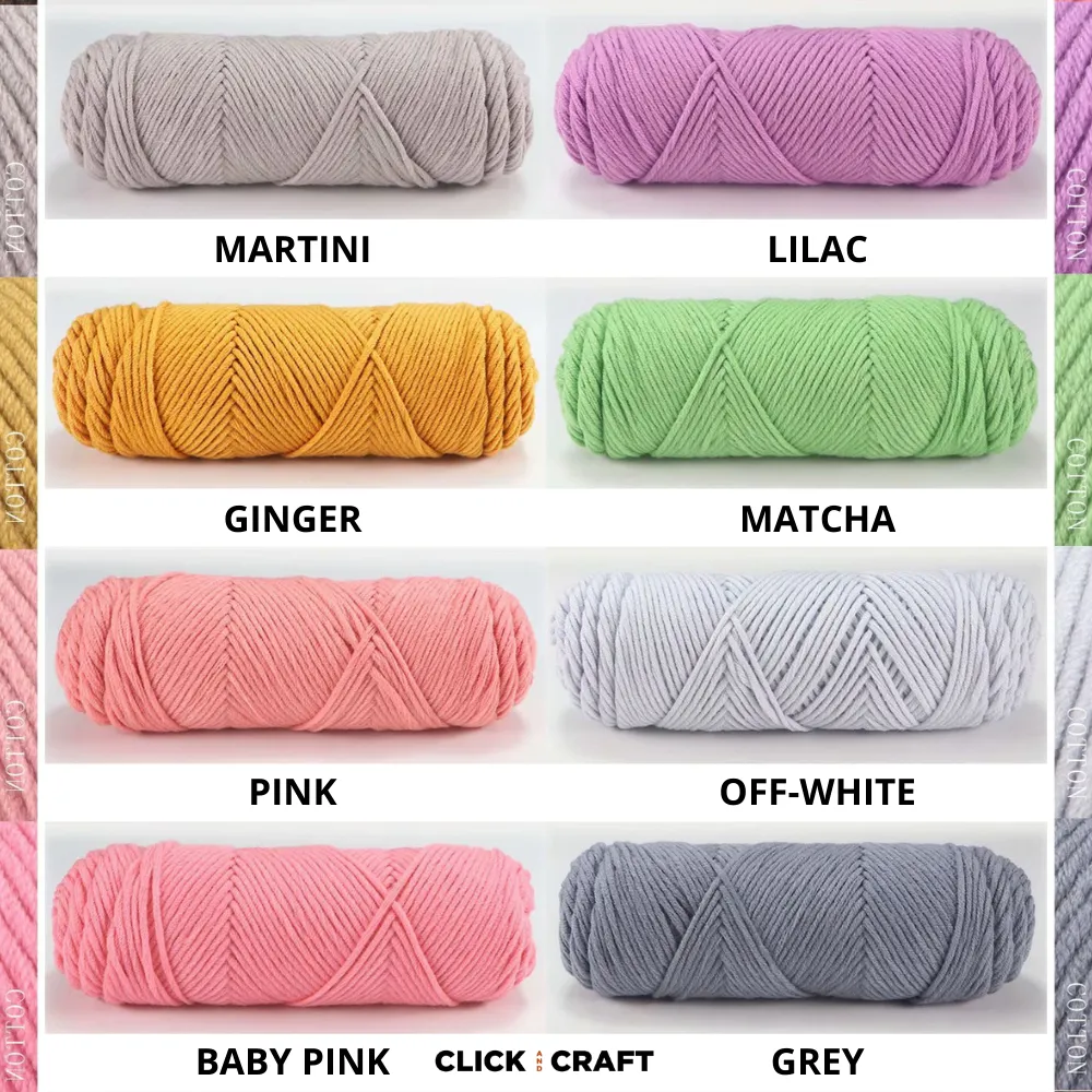 Rust Red Knitting Cotton Yarn | 8-ply Light Worsted Double Knitting