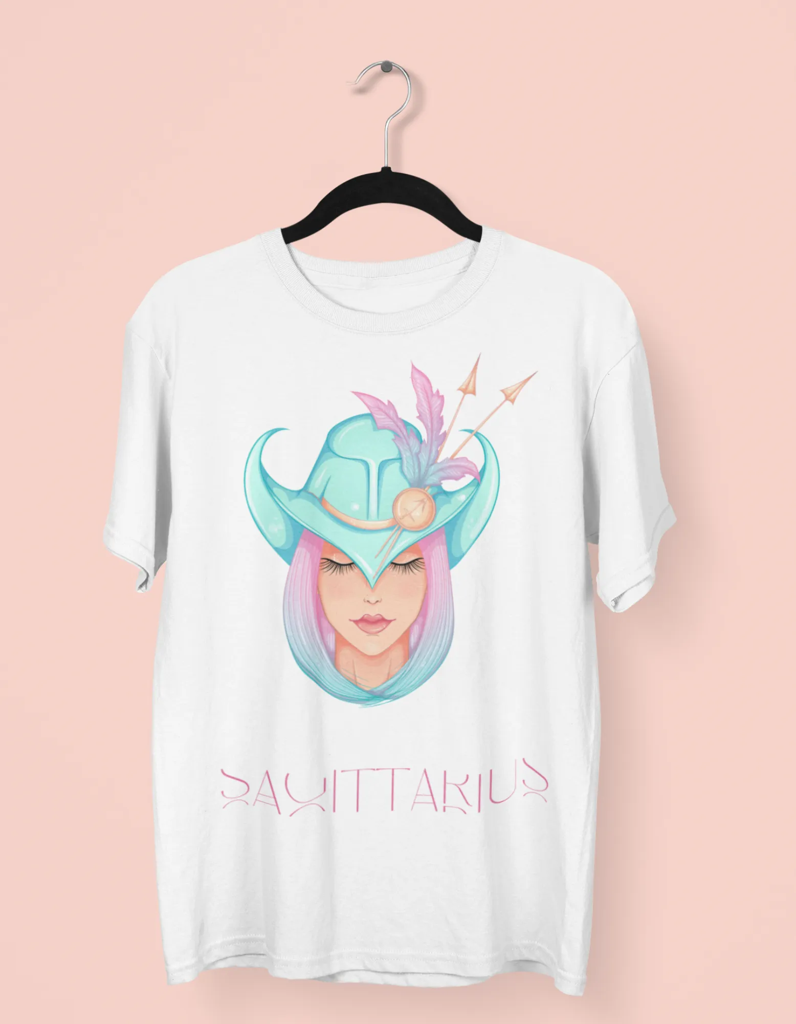 Sagittarius Zodiac Graphic Printed Oversized T-Shirt For Women