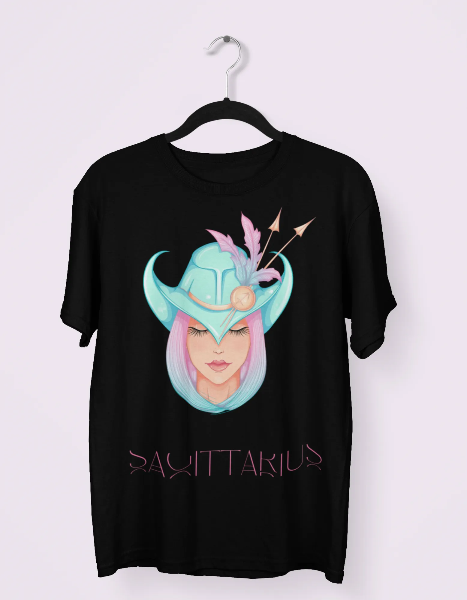 Sagittarius Zodiac Graphic Printed Oversized T-Shirt For Women
