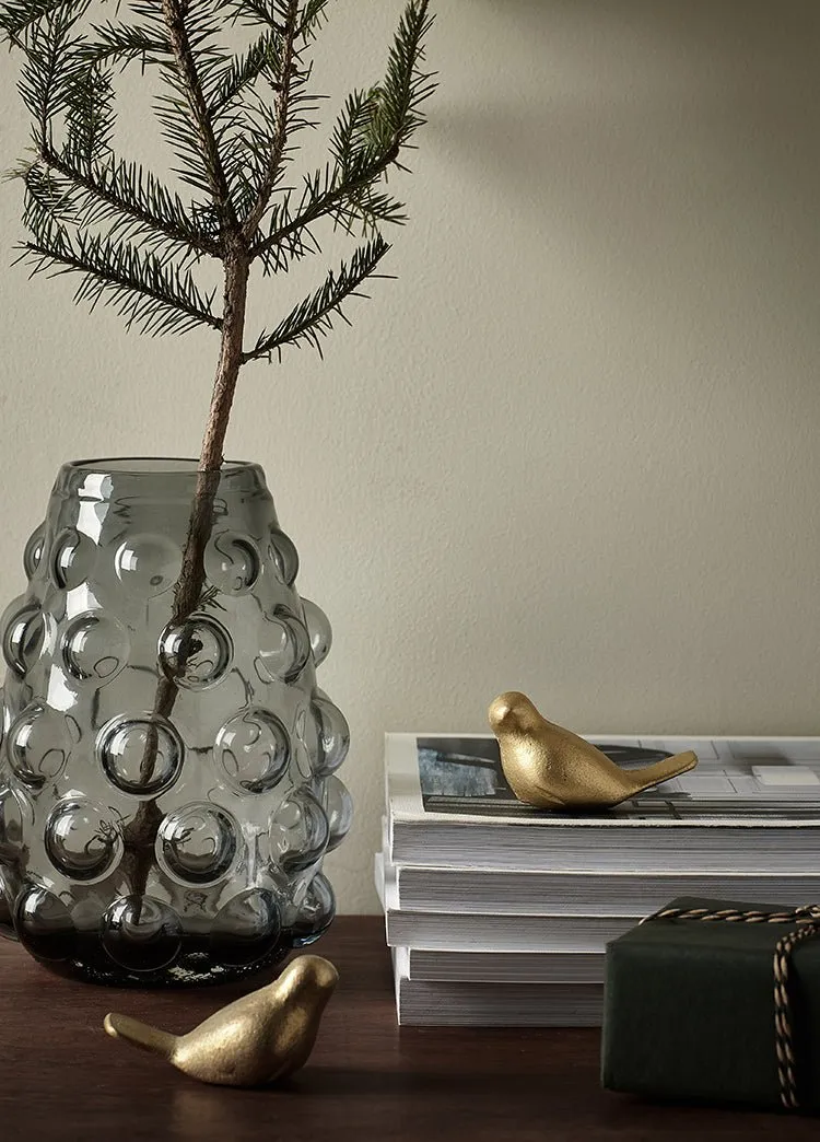 Solid Brass Nightingale Bird Ornament