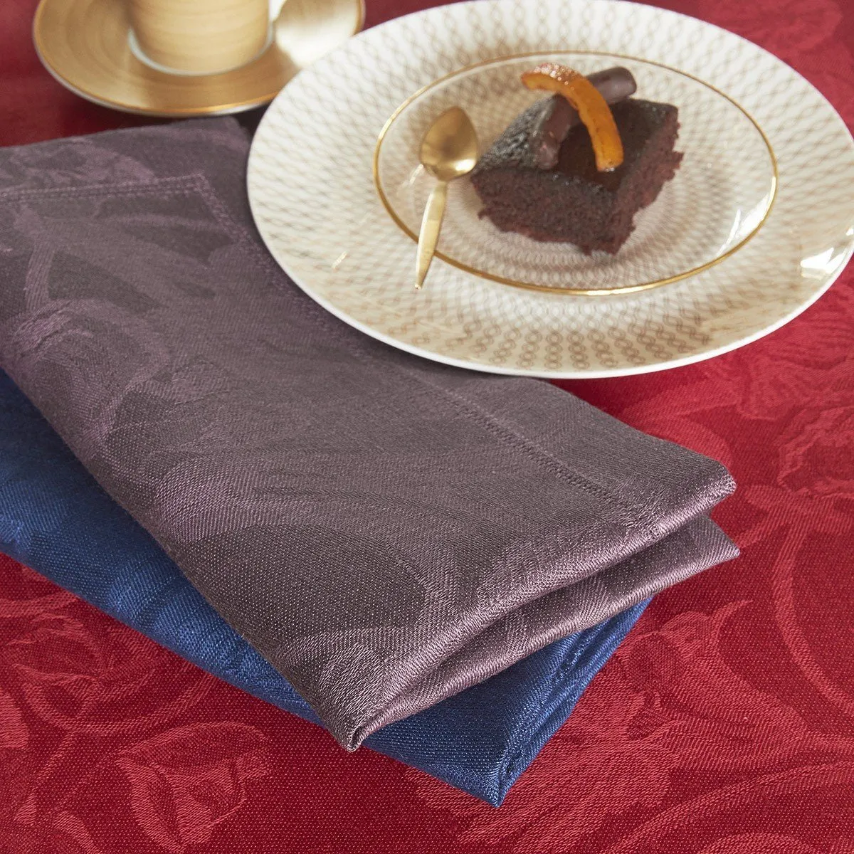 Tivoli Table Linens in Velvet Red