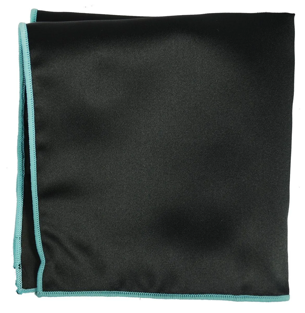 Turquoise Striped Men's Tie and Pocket Square
