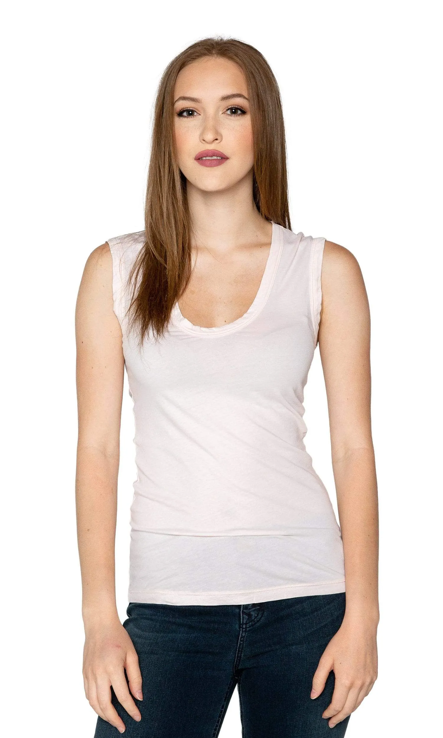 Velvet by Graham & Spencer Estina Gauzy Whisper Scoop Tank Top