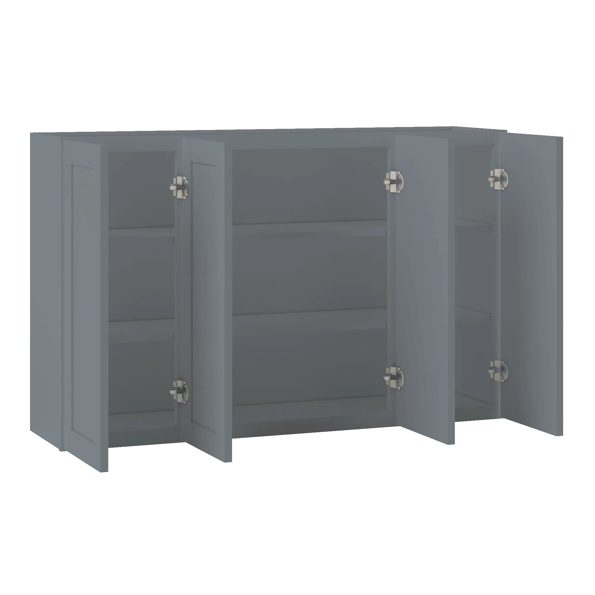 Wall Kitchen Cabinet W4830 Colonial Gray LessCare 48 in. width 30 in. height 12 in. depth