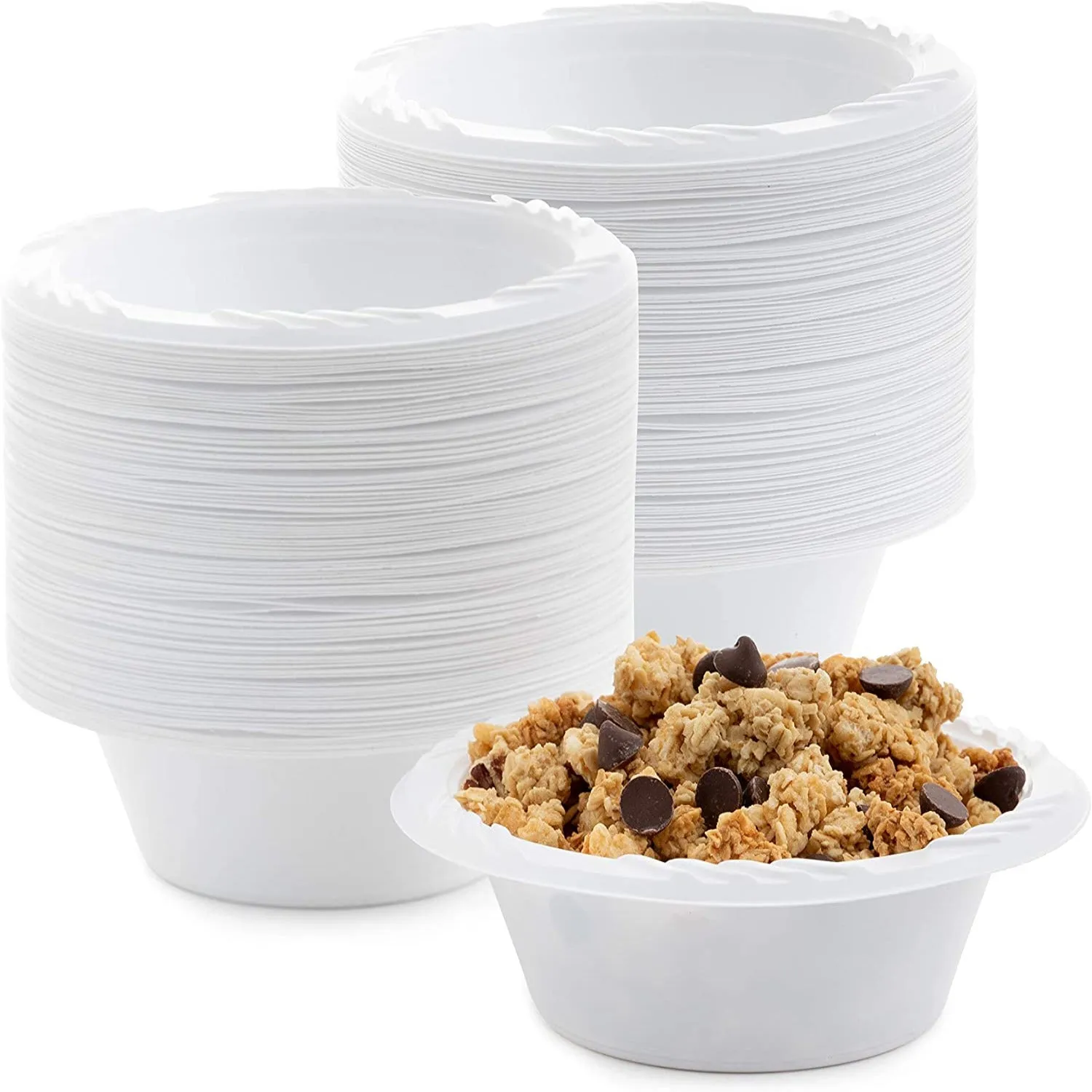 *WHOLESALE* 5 oz. Disposable and Lightweight White Dessert Bowls | 800 ct/case
