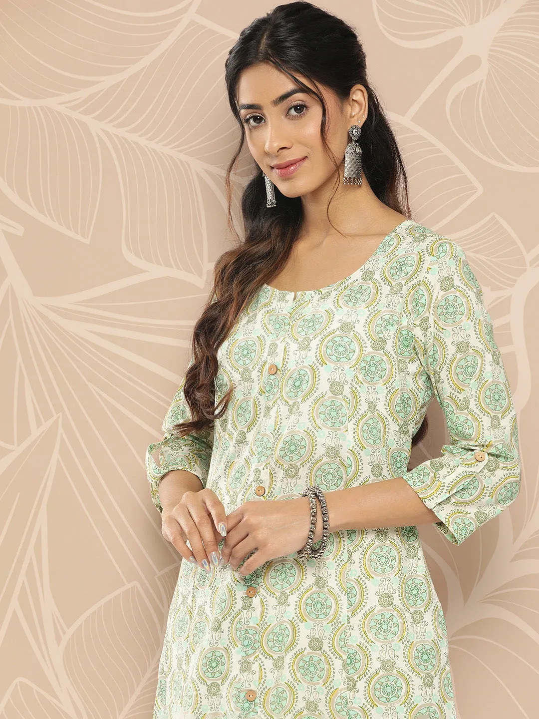 Women White Pure Cotton Kurta
